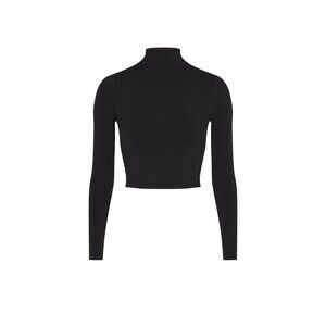 Skims x Nike vintage seamless mock neck crop top